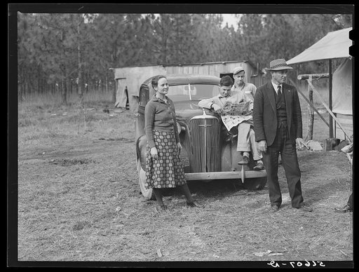 Untitled photo, possibly related to: Travelling preacher, Reverend C.L. Bullard, with Jonathan Daniels and construction workers from Monroe, Louisiana. Alexandria, Louisiana