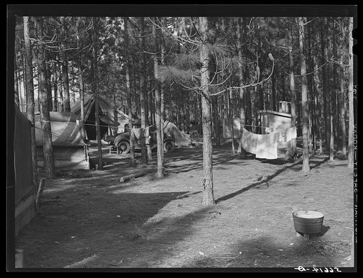 Tents near Camp Livingston, Alexandria, Louisiana, for construction workers