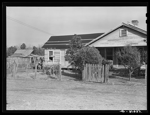House with new addition for accommodations for construction workers.  Alexandria, Louisiana