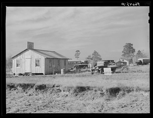 New cafe with trailers and tents in the rear near Forrest Hill. Lots are for sale everywhere and land near Camp Claiborne, which was formerly of very little value and difficult to sell is now in great demand at two hundred dollars per acre. Near Alexandria, Louisiana