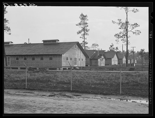 Untitled photo, possibly related to: New barracks at Camp Blanding. Starke, Florida