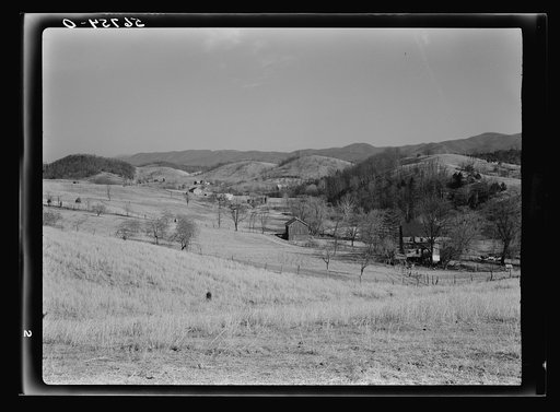 Untitled photo, possibly related to: Valley farmland near Wytheville, Virginia
