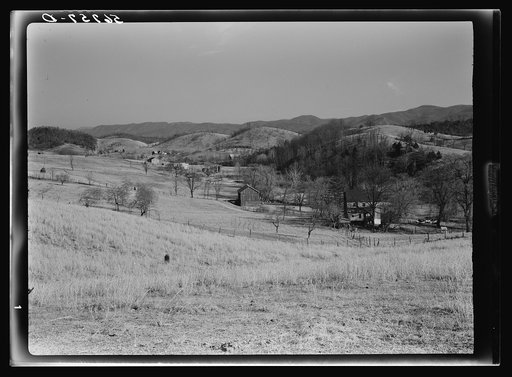 Valley farmland near Wytheville, Virginia