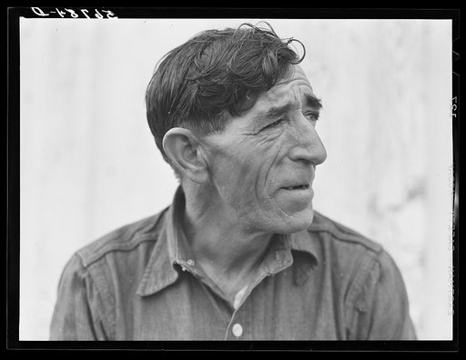 Spanish muskrat trapper, telling about the trappers' war, the long fight and difficulties between them and the company men. Delacroix Island, Saint Bernard Parish, Louisiana