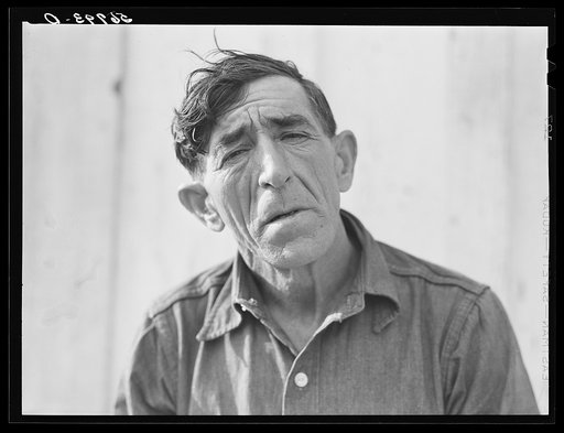 Spanish muskrat trapper, telling about the trappers' war, the long fight and difficulties between them and the company men. Delacroix Island, Saint Bernard Parish, Louisiana