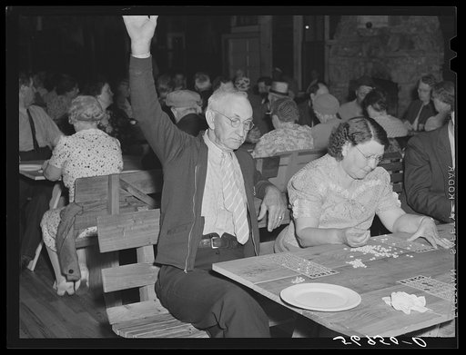 Untitled photo, possibly related to: "Bingo." Sarasota trailer park, Sarasota, Florida