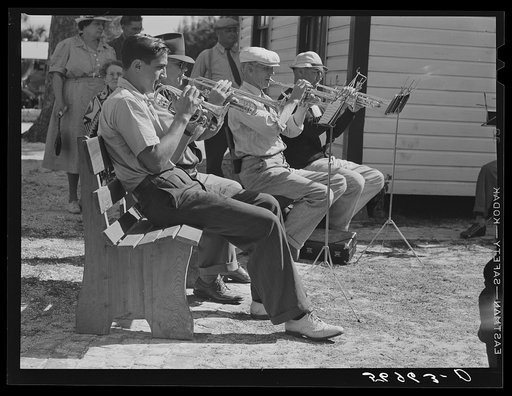 Band composed of guests of trailer park. Sarasota, Florida