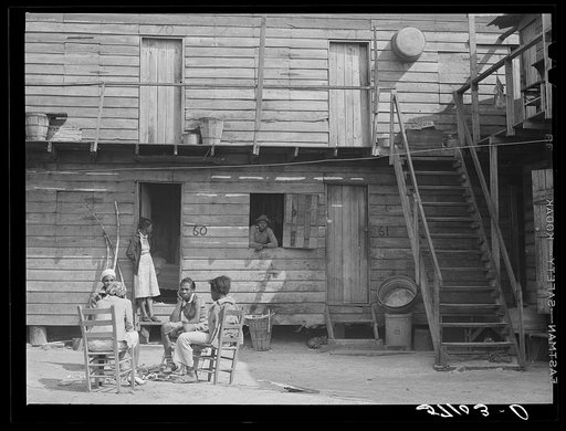 Pahokee "hotel" housing for Negro migratory vegetable pickers and laborers. Pahokee, Florida
