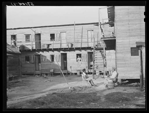 Pahokee "hotel" housing for Negro migratory vegetable pickers and laborers. Pahokee, Florida
