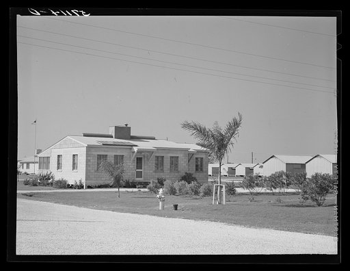 Osceola migratory labor camps built by FSA (Farm Security Administration). Belle Glade, Florida