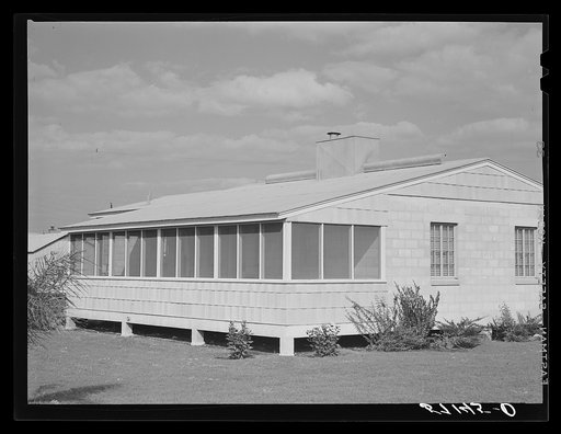 Permanent shelter. Okeechobee migratory labor camp, Belle Glade, Florida