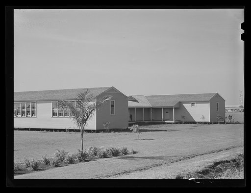 New school for children of agricultural workers at Okeechobee migratory labor camp. Belle Glade, Florida
