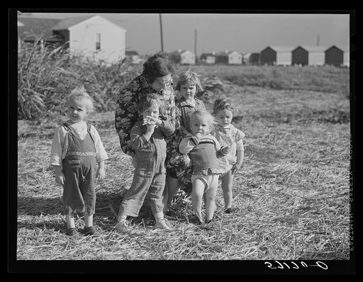 Agricultural day laborer's family. Osceola migratory labor camp, Belle Glade, Florida