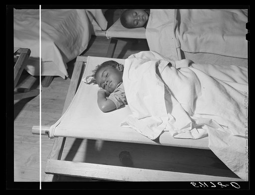 Rest hour in day nursery of Okeechobee migratory labor camp. Belle Glade, Florida
