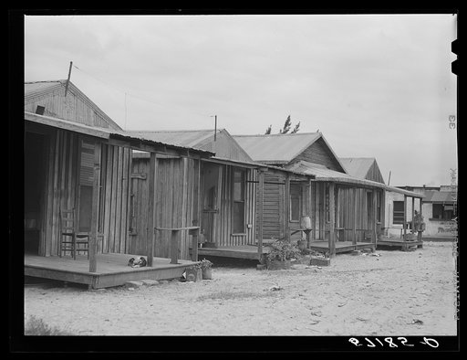 Poor housing for Negro workers in Pompano, Florida
