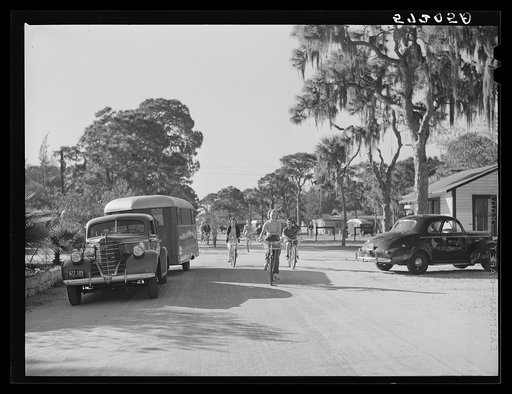 Untitled photo, possibly related to: The cycle club of Sarasota trailer park. Sarasota, Florida
