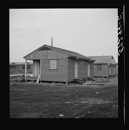 Migratory labor camp under construction. Pahokee, Florida