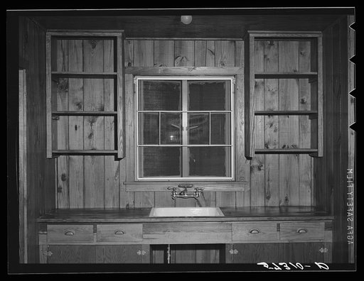 Interior of labor home in Osceola migratory labor camp. Belle Glade, Florida