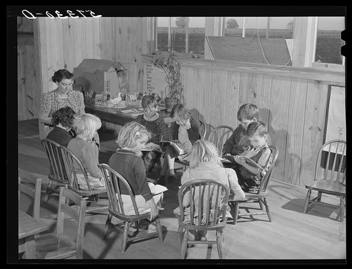 Classroom in new school. Osceola migratory labor camp. Belle Glade, Florida