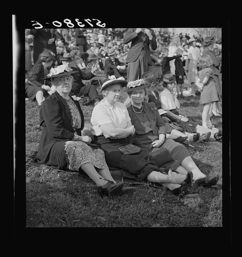 Untitled photo, possibly related to: Spectators at the Point-to-Point Cup race of the Maryland Hunt Club. Worthington Valley, near Glyndon, Maryland
