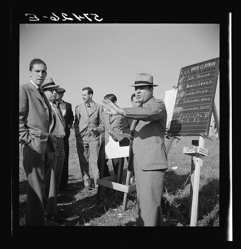 Bookies taking bets at horse races. Warrenton, Virginia