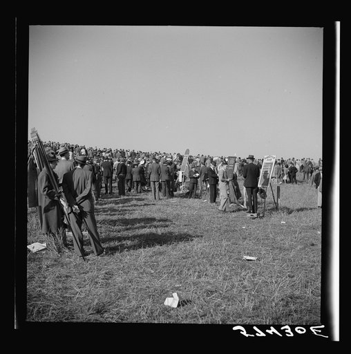Untitled photo, possibly related to: Bookies taking bets at horse races. Warrenton, Virginia