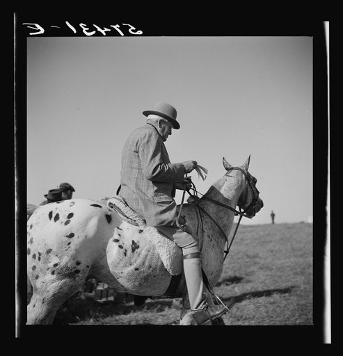 Judge at horse race. Warrenton, Virginia