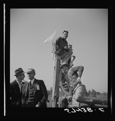 Spectators at horse races. Warrenton, Virginia