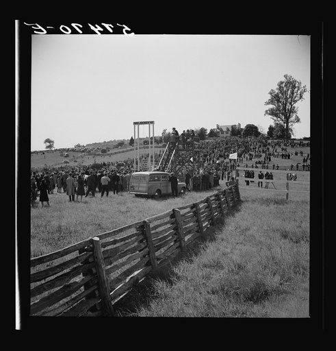 Untitled photo, possibly related to: Judge at the horse races. Warrenton, Virginia