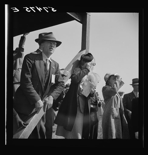 Untitled photo, possibly related to: Judge at the horse races. Warrenton, Virginia