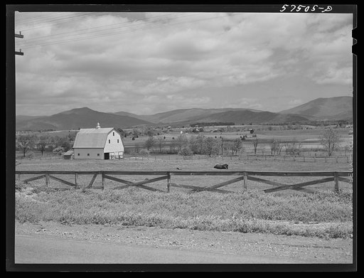 Fertile farmland in the Shenandoah Valley, Virginia