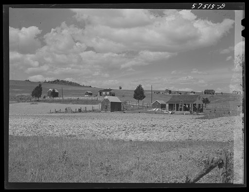 Homes on FSA (Farm Security Administration) project. Ida Valley Farms, Shenandoah Homesteads, near Luray, Virginia