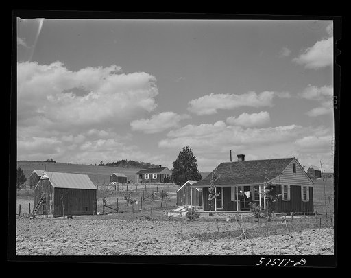 Homes on FSA (Farm Security Administration) project. Ida Valley Farms, Shenandoah Homesteads, near Luray, Virginia