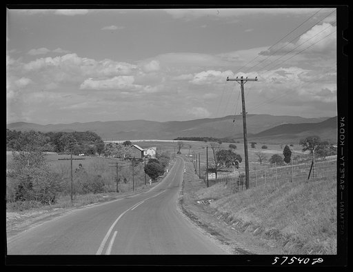 Highway through Shenandoah Valley, Virginia