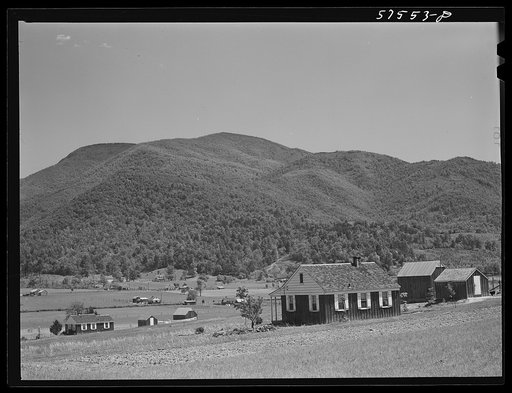 Homes on FSA (Farm Security Administration) project. Ida Valley Farms, Shenandoah Homesteads, near Luray, Virginia