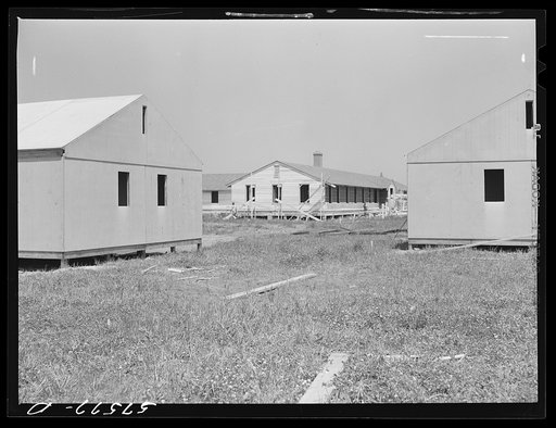Prefabricated defense housing under construction near airport. Hartford, Connecticut. Constructed and managed by FSA (Farm Security Administration)