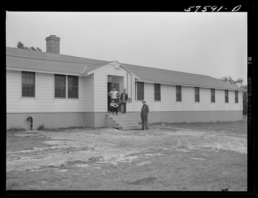 Dormitories for workers in defense industries. Near electric boat works plant, Groton, Connecticut. Constructed and managed by FSA (Farm Security Administration)