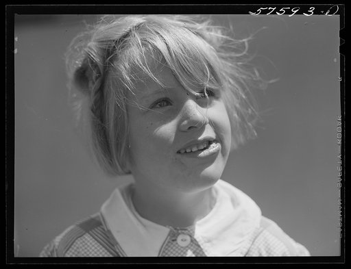 Frank Robbins child who lives in trailer near United Aircraft. East Hartford, Connecticut (see number 57572D)