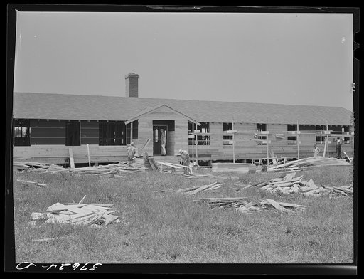 Dormitories for workers in defense industries near airport. Hartford, Connecticut. Constructed and managed by FSA (Farm Security Administration)