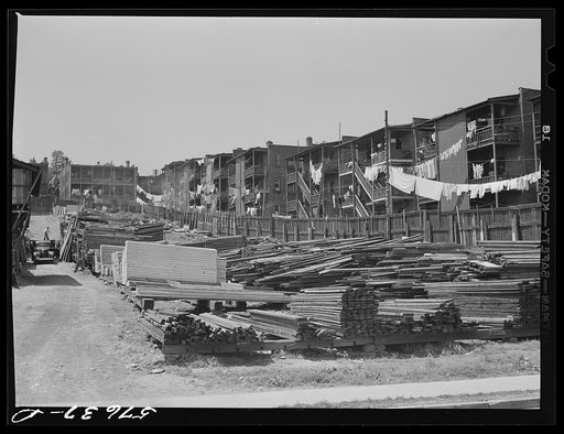 Congested slum area. Hartford, Connecticut
