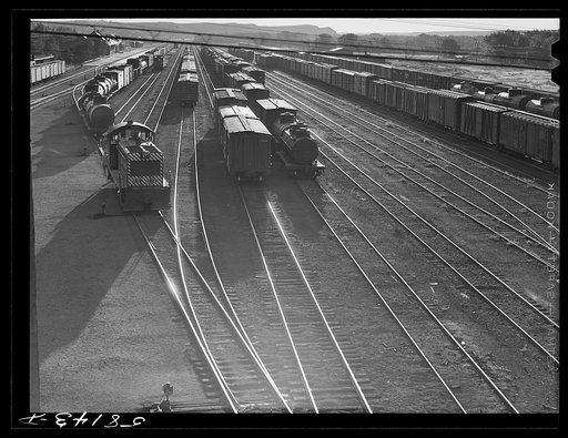 Freight train. Havre, Montana