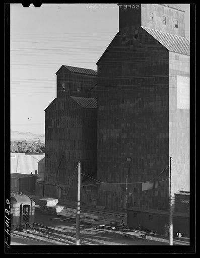 Grain storage elevators. Havre, Montana
