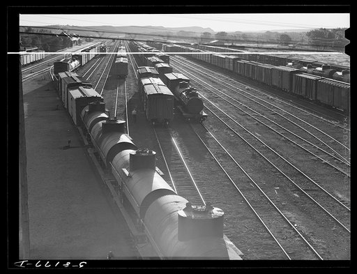 Freight trains. Havre Montana