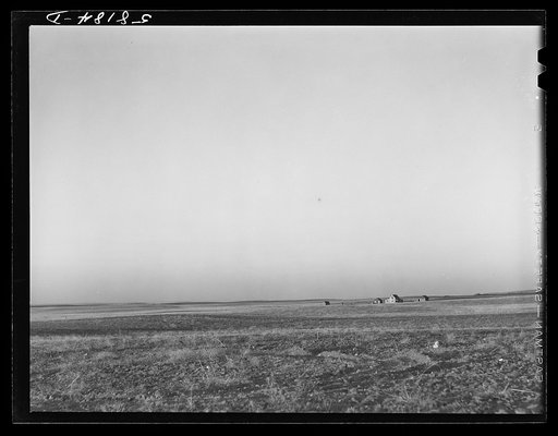 Ranch buildings near Havre, Montana
