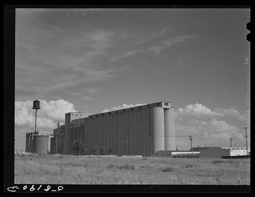 Grain storage elevators and flour mill. Great Falls, Montana