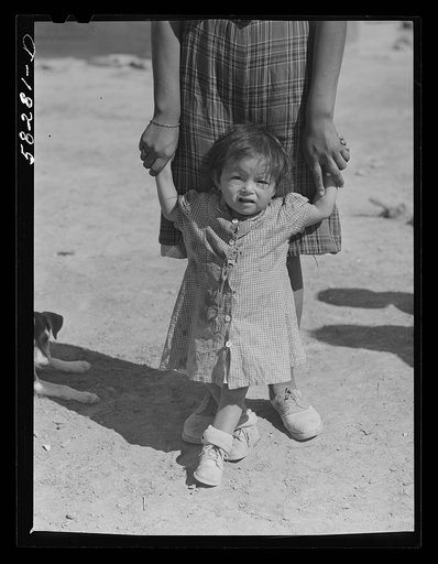Cheyenne Indian child. Near Lame Deer, Montana