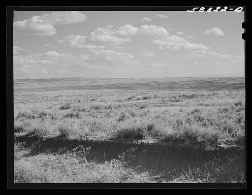 Indian reservation land near Crow Agency, Montana