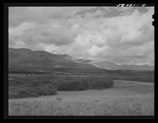 Rocky Mountains near Glacier Park station. Montana
