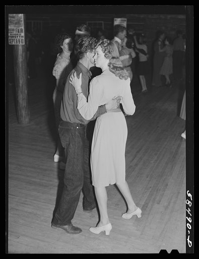 Dancing on Saturday night in Birney, Montana