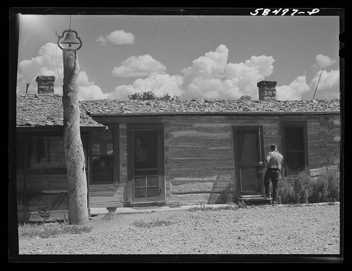 Old ranch house now cowboys' quarters at Quarter Circle U, Brewster-Arnold Ranch Company. Birney, Montana